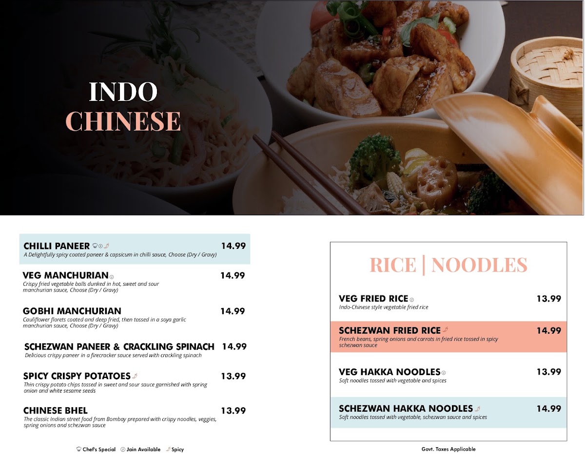 Kailash Parbat - Indian Vegetarian | Vegan Restaurant menu board