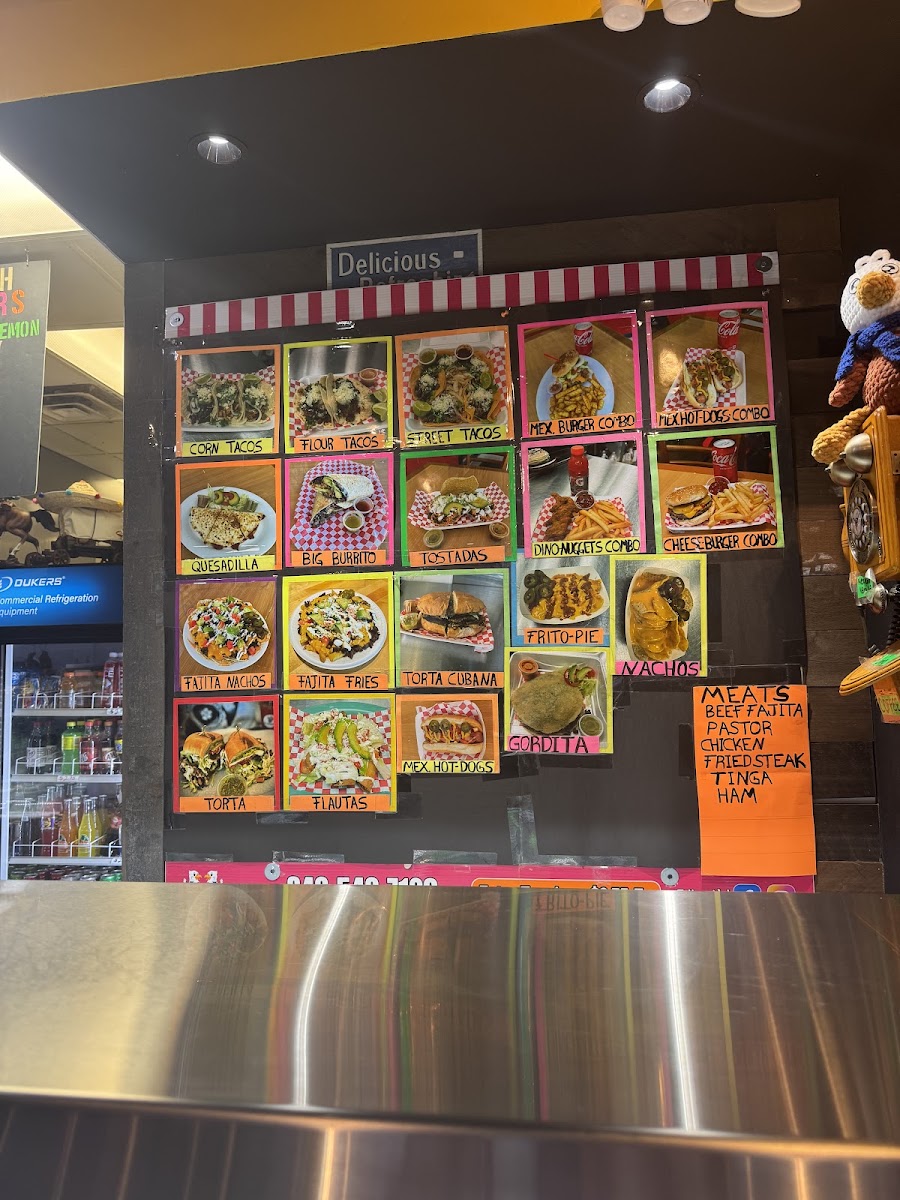Eagles Ice Cream menu board