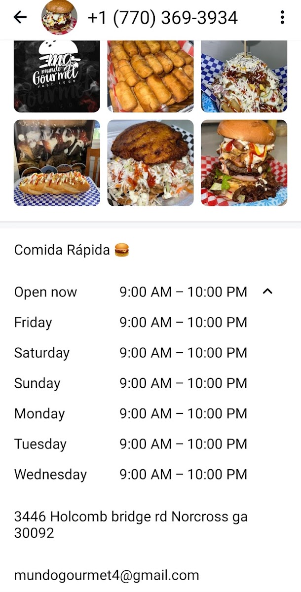 Mundo gourmet menu board