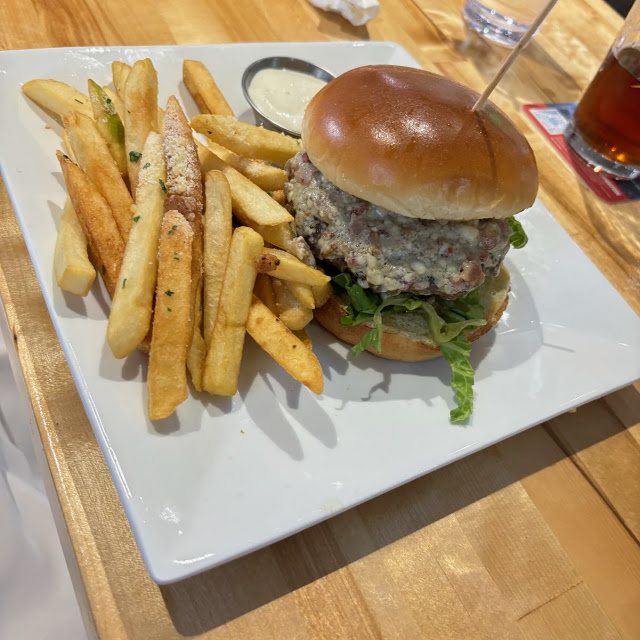 Blue Bacon Burger
