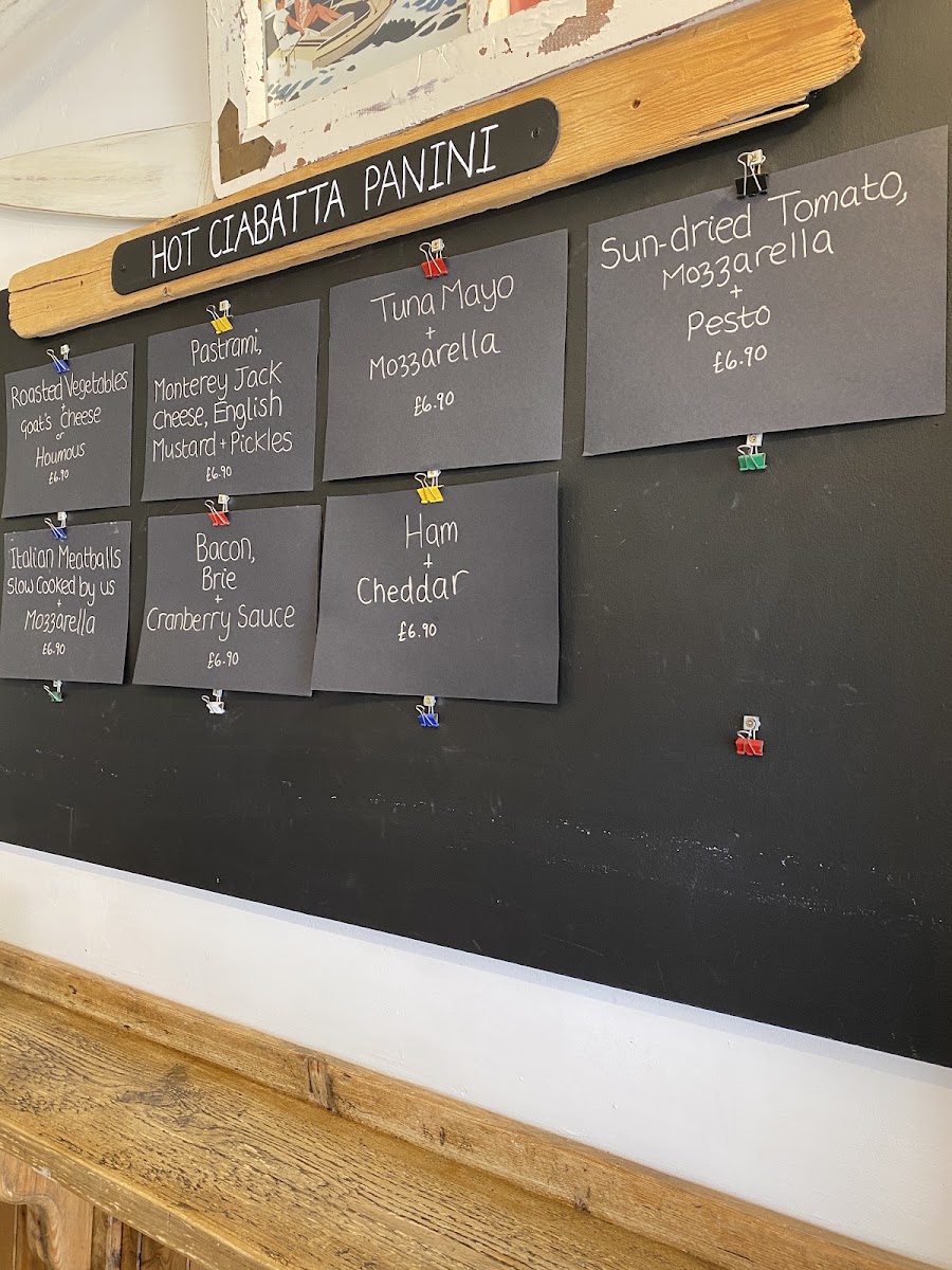 Drifters menu board