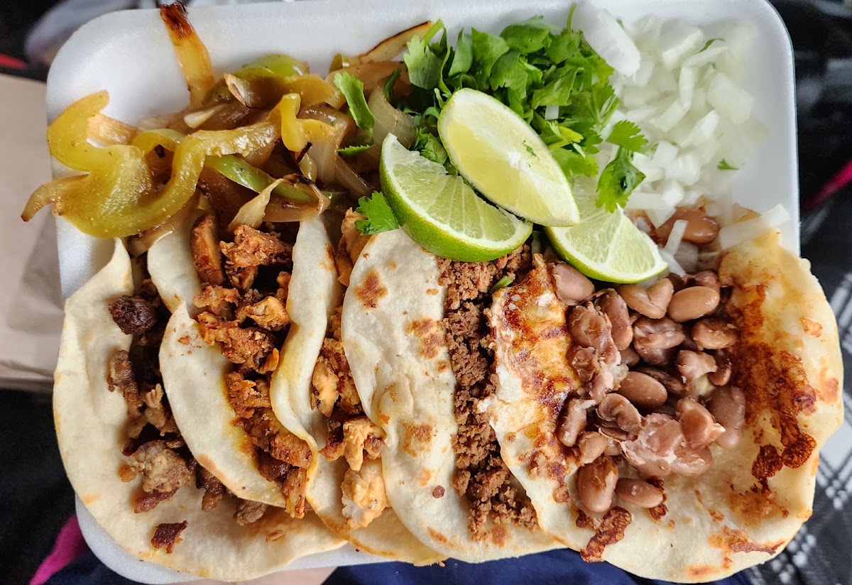 Hot dogs and tacos
