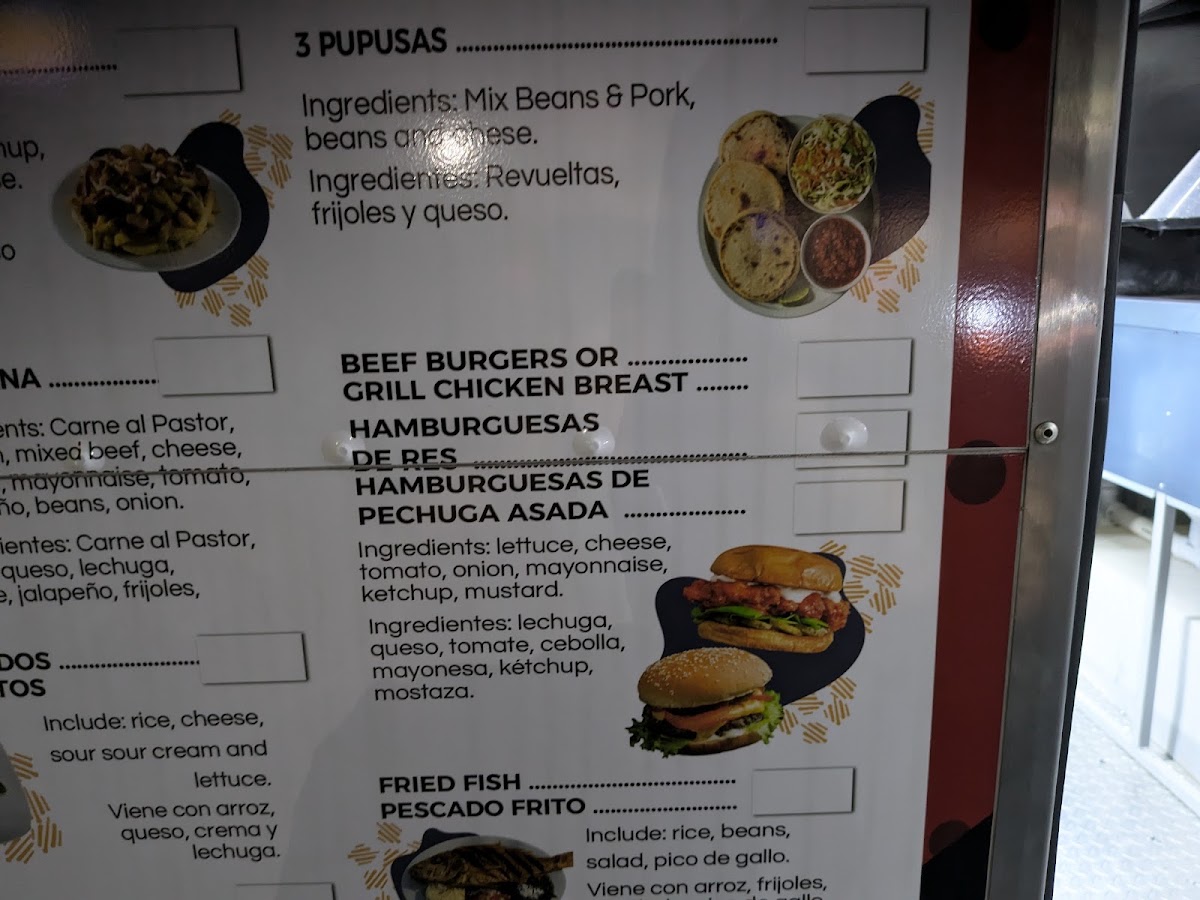 Taqueria Los Milagros menu board