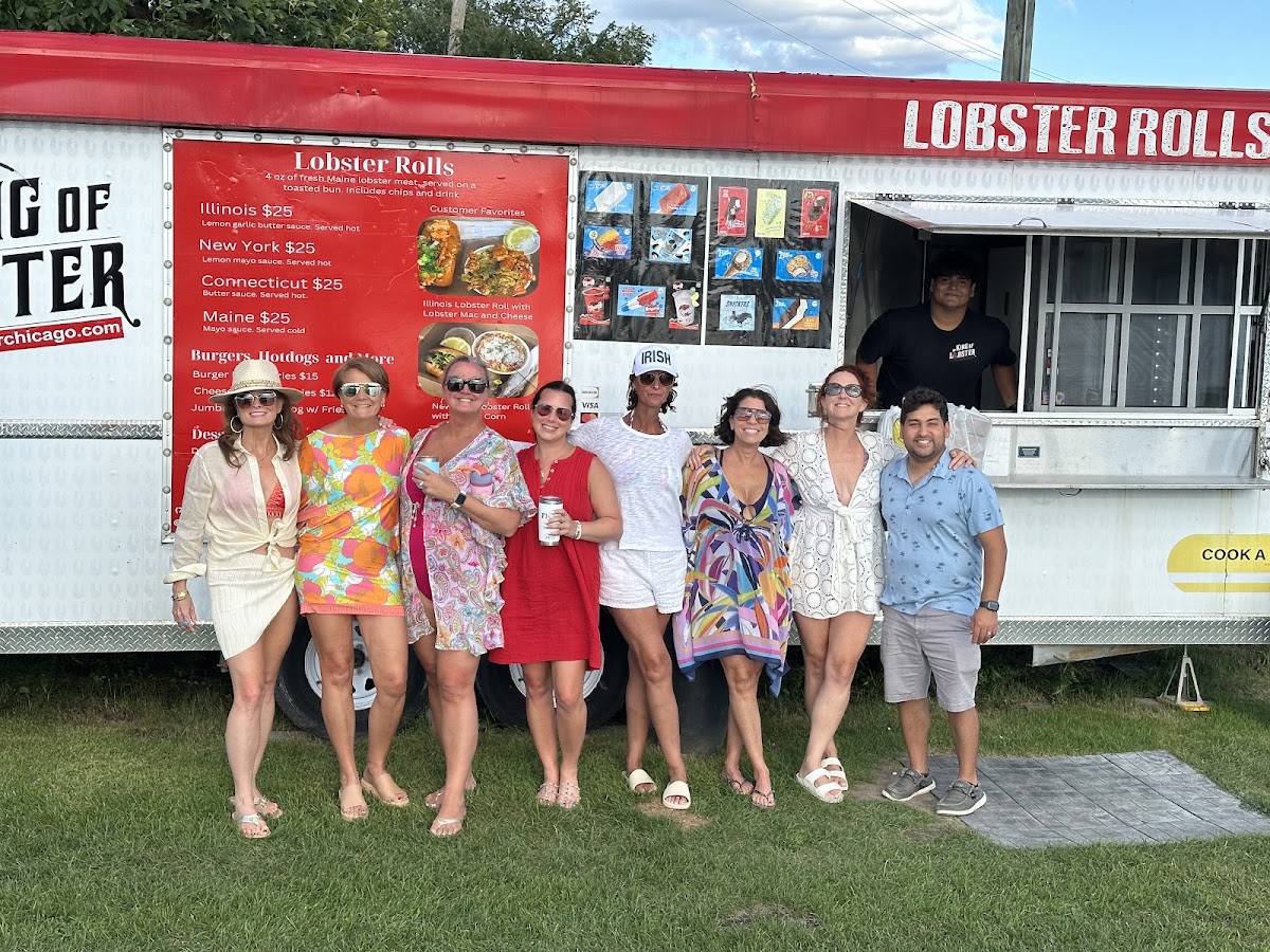 King of Lobster menu board