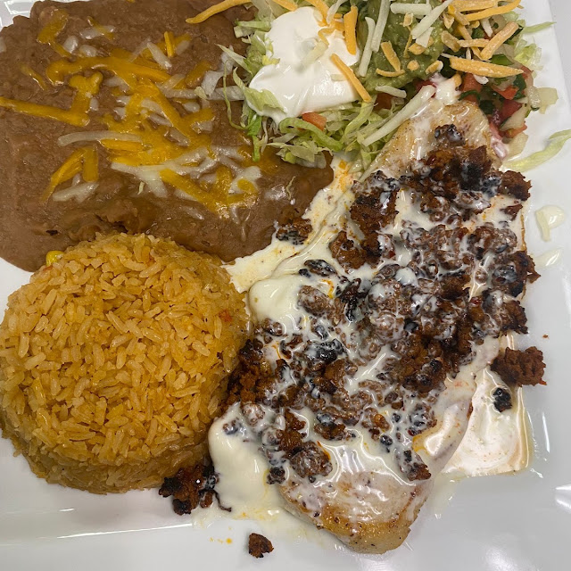 Enchilada with Rice & Beans