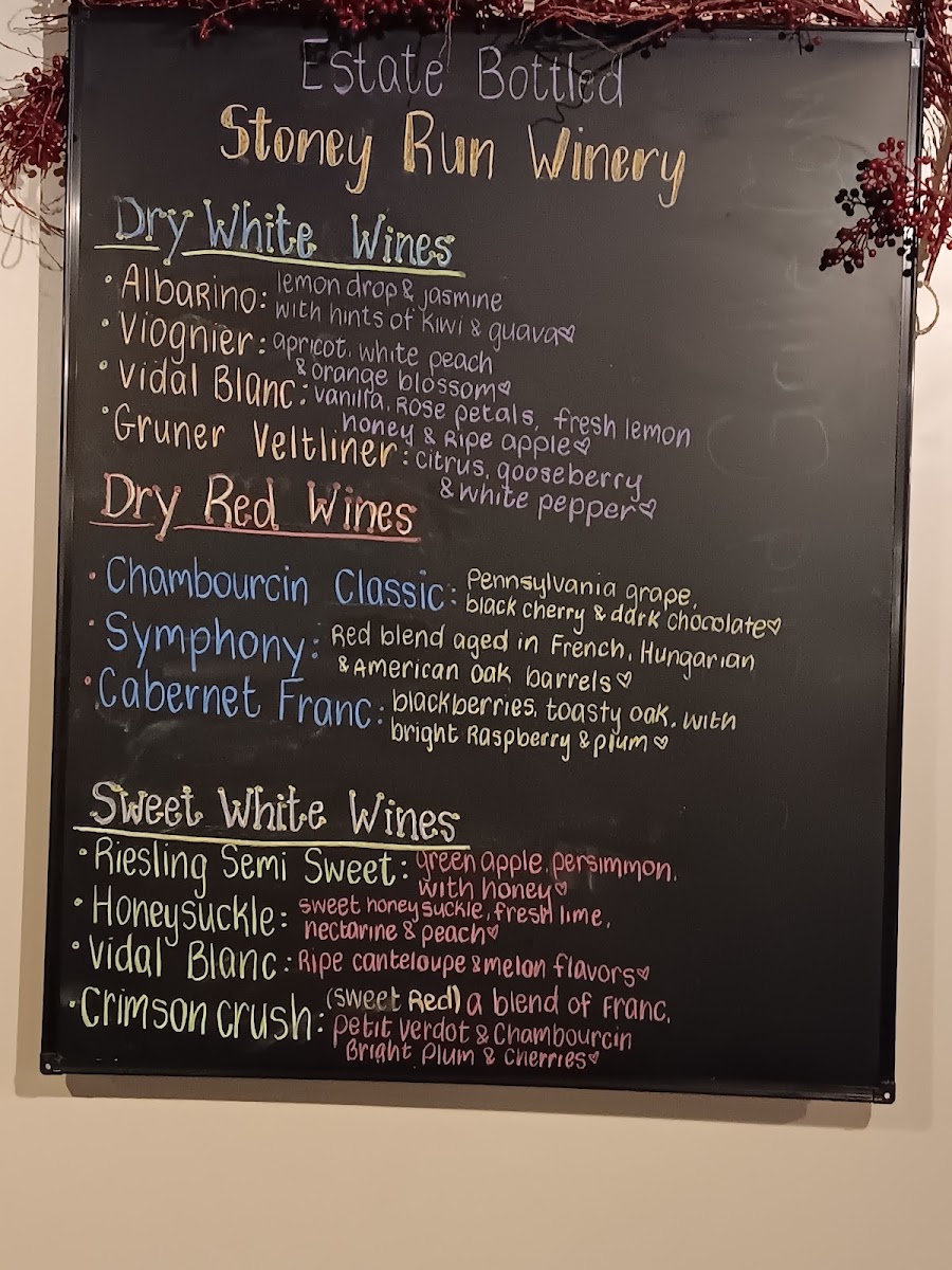 West End Grille menu board