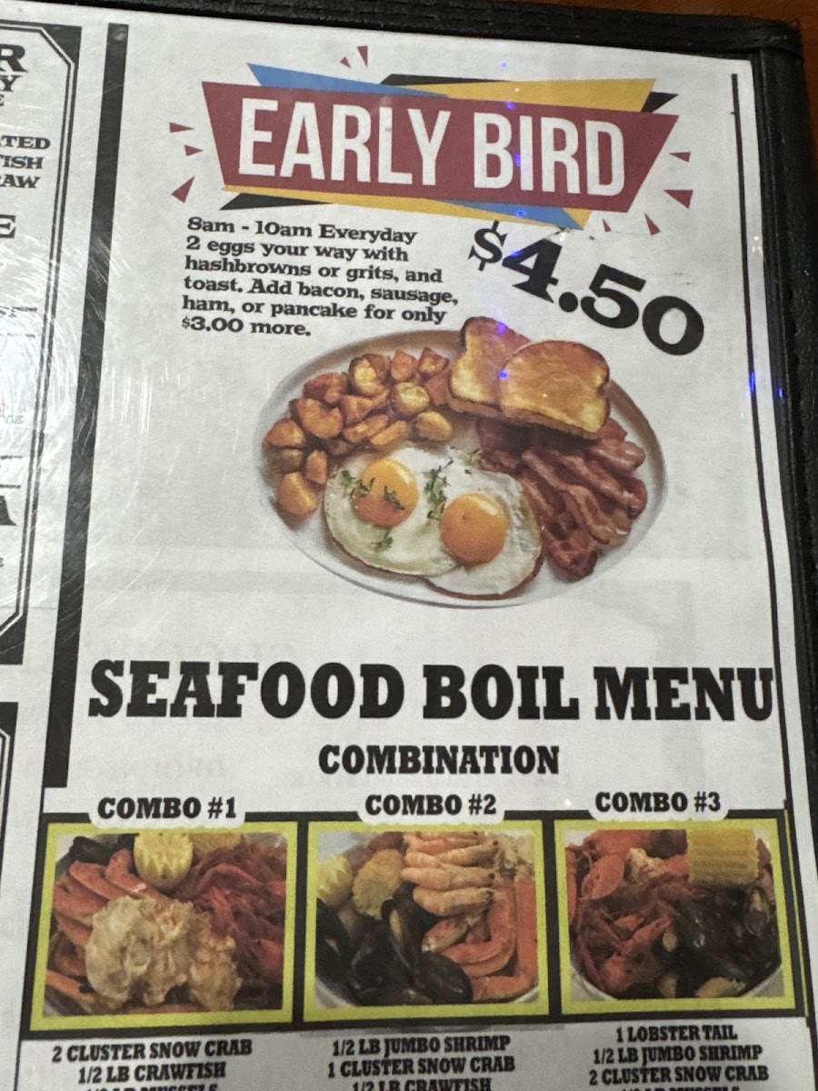 Chapin's Cafe menu board