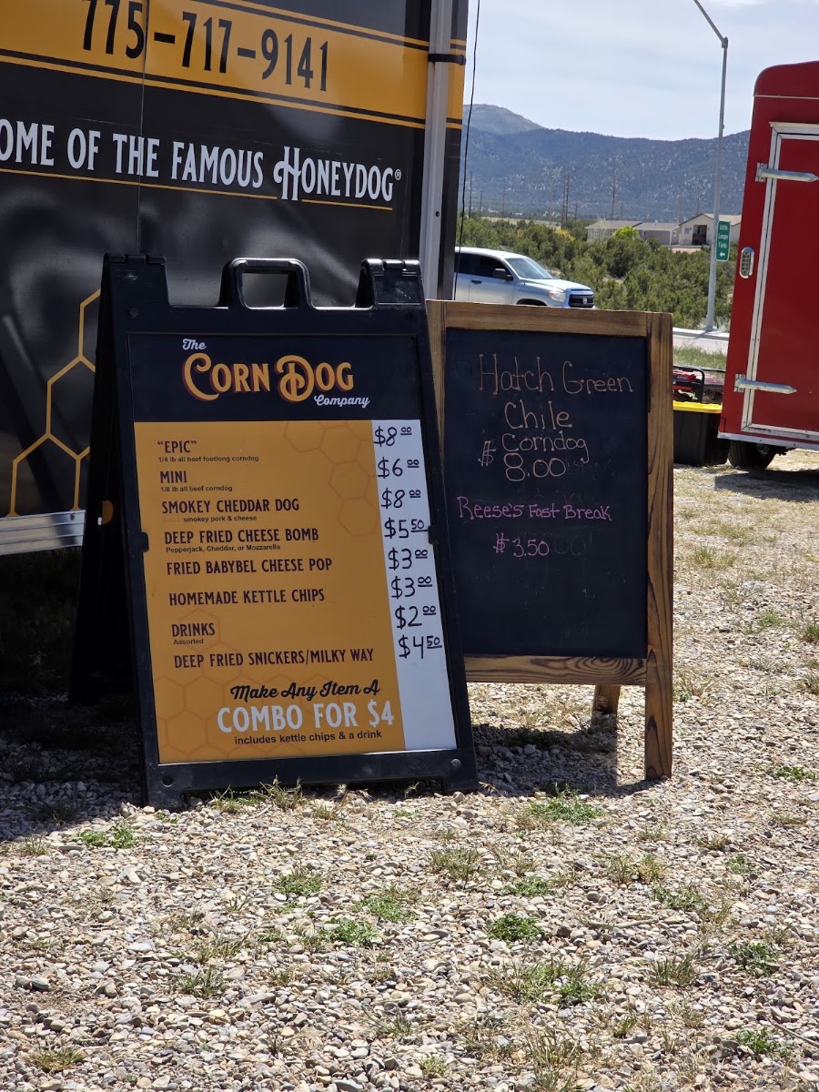 The Corndog Company - Ely menu board