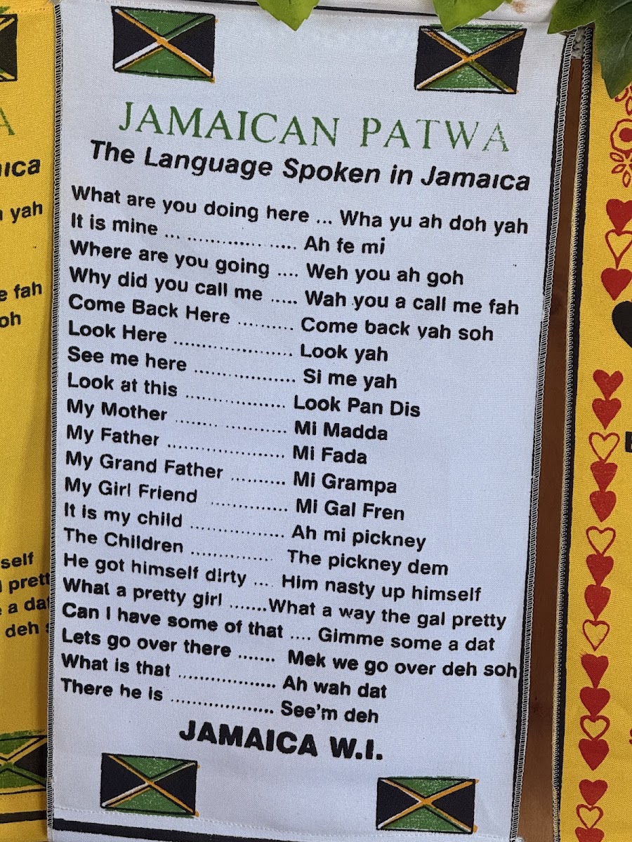 Good Vibes Authentic Jamaican Food menu board