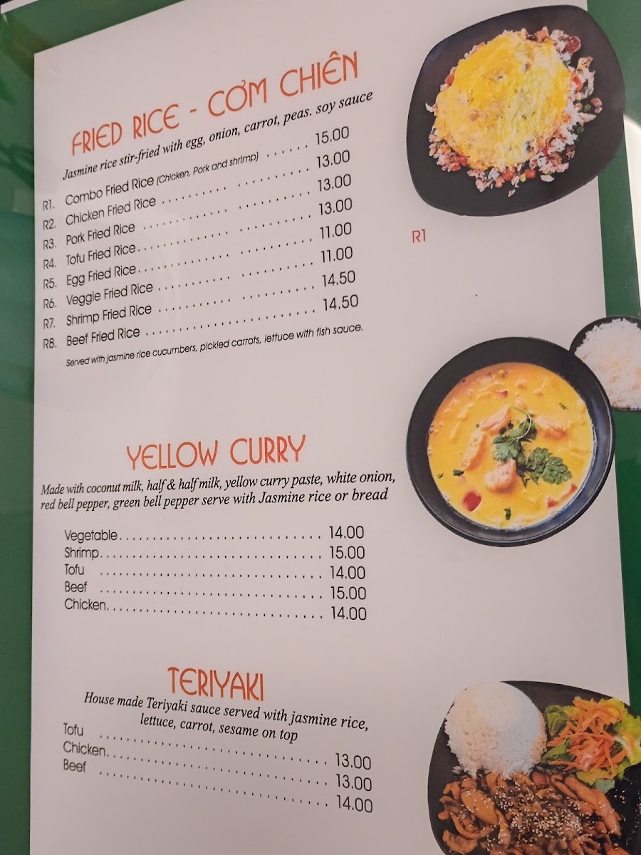 Mama’s Pho N More 2 menu board