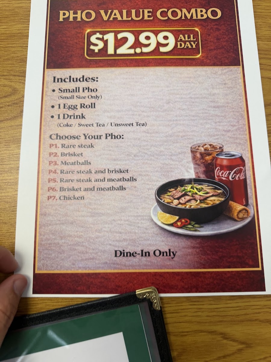 Mama’s Pho N More 2 menu board