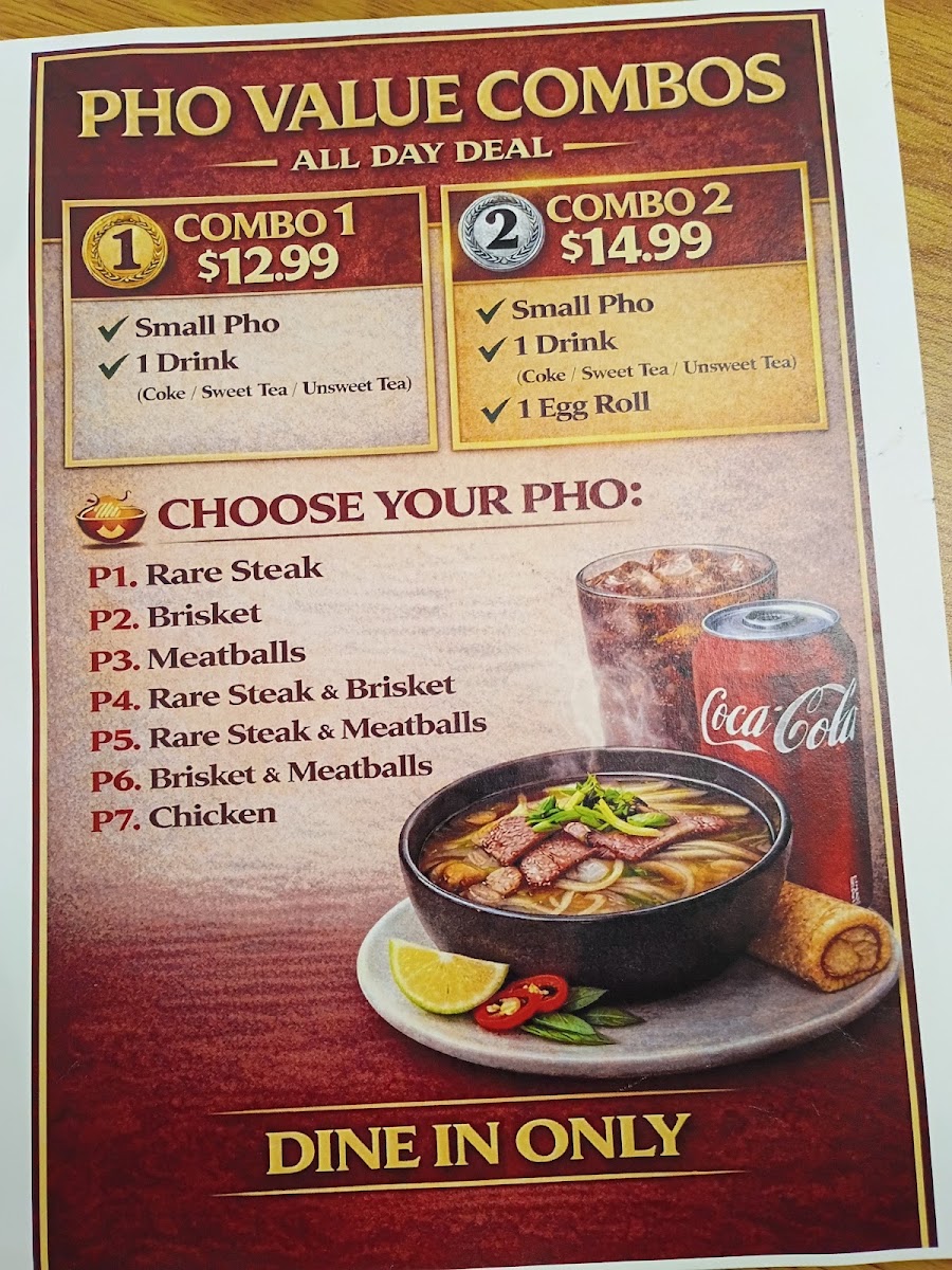 Mama’s Pho N More 2 menu board