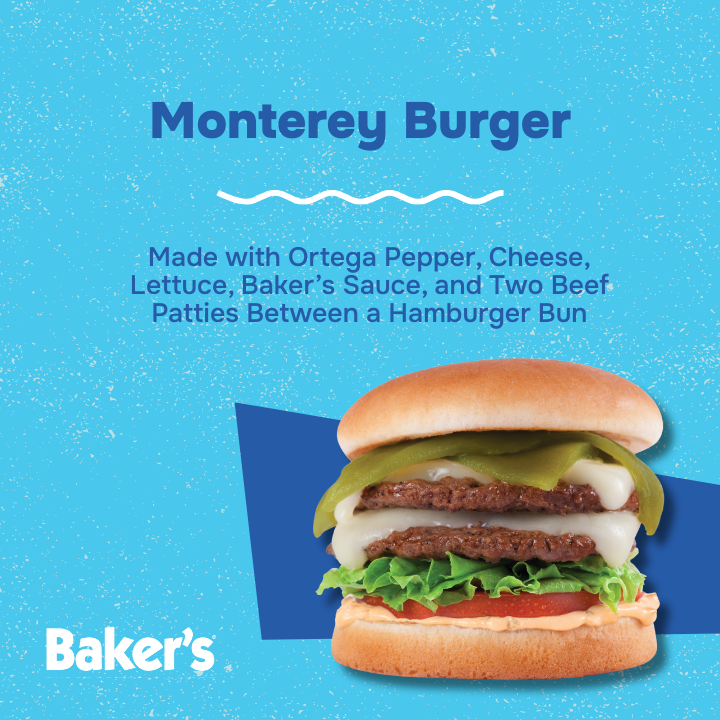 Baker's Drive-Thru menu board
