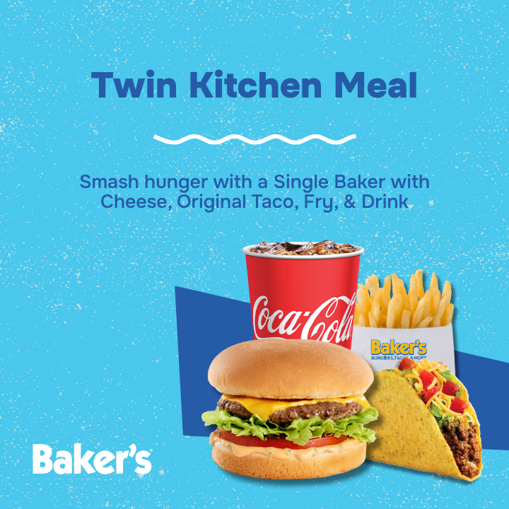 Baker's Drive-Thru menu board