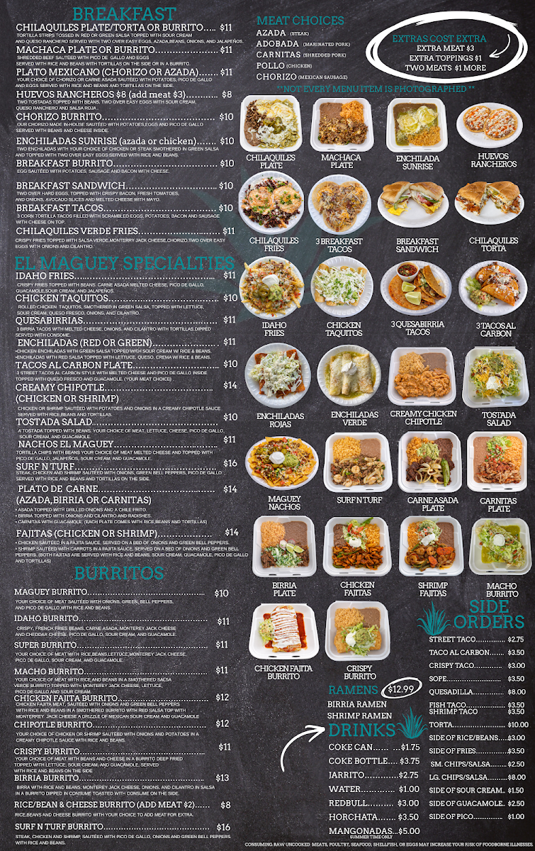 El Maguey | Mexican Food Truck menu board