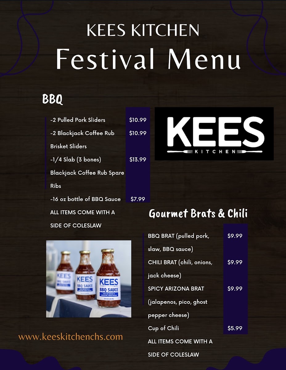 Kees Kitchen menu board