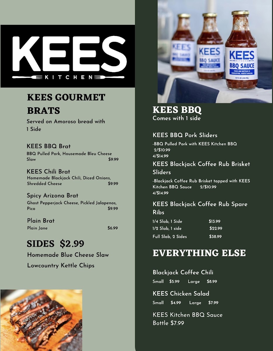 Kees Kitchen menu board