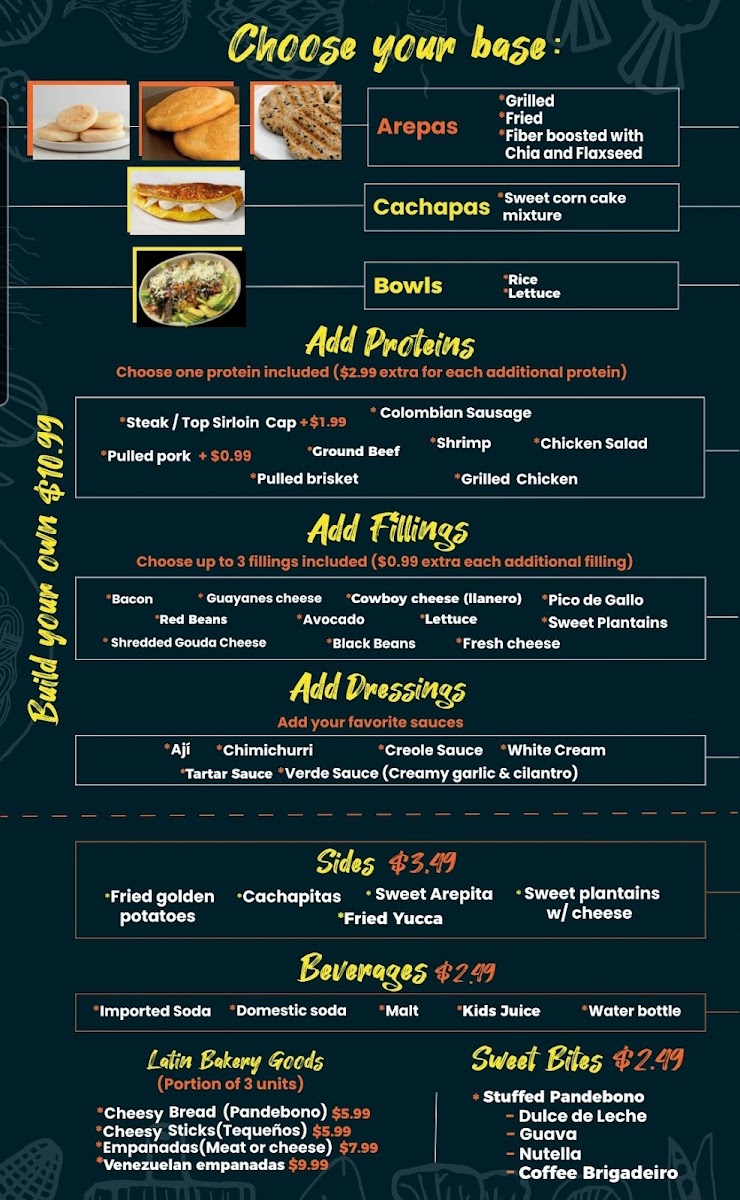 Epas - Latin Bites menu board