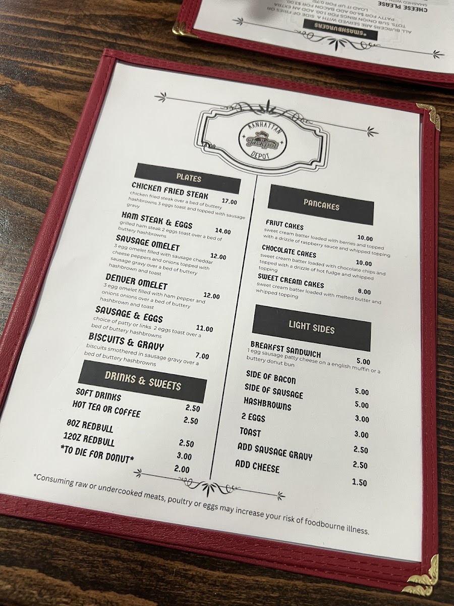 Manhattan Depot menu board