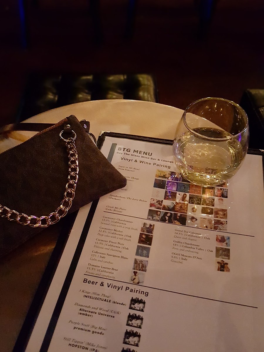 Buy The Glass menu board