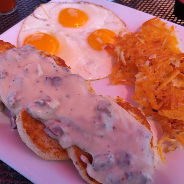 Biscuits and Gravy with Eggs