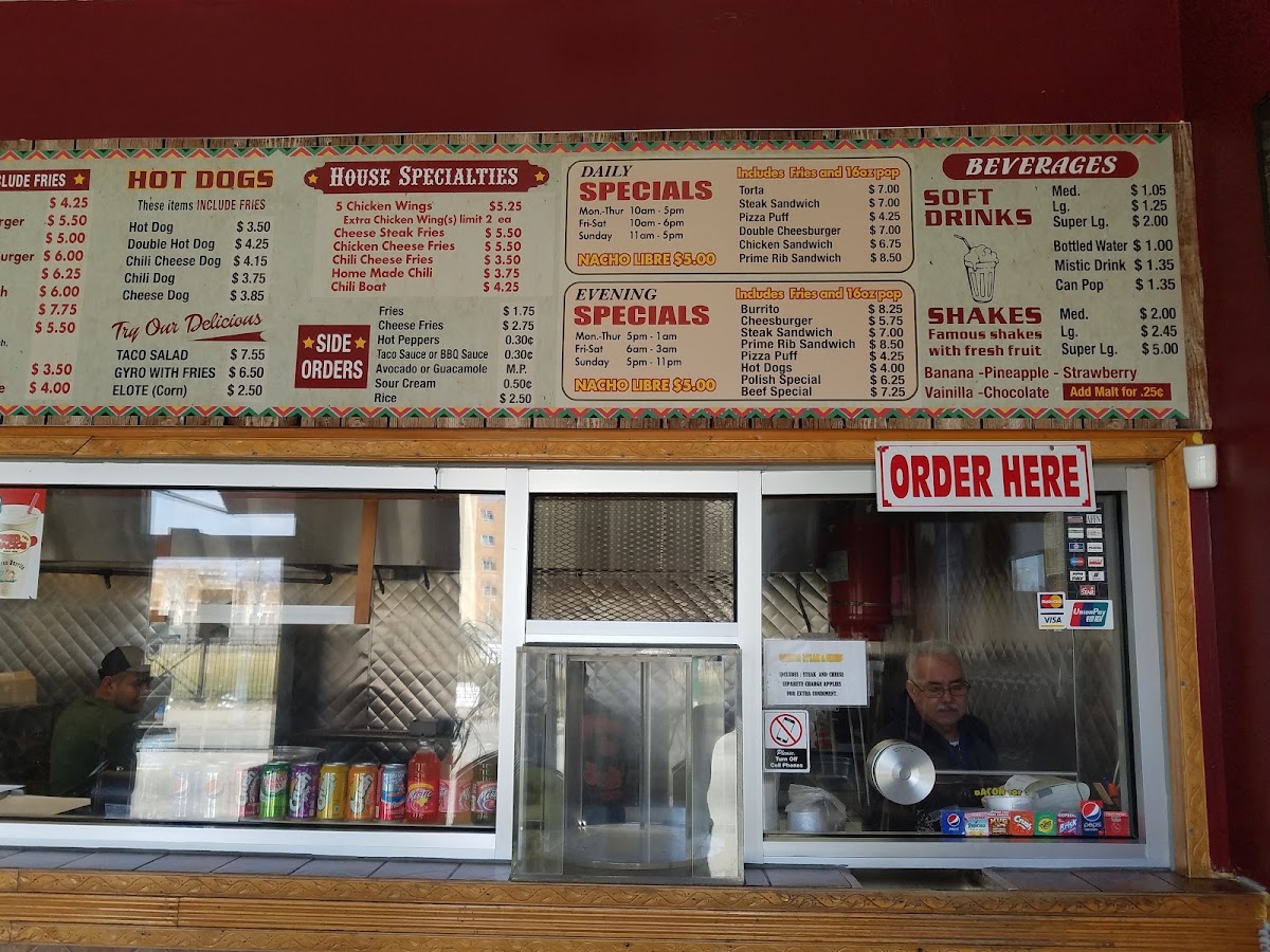 El Gran Burrito Express menu board