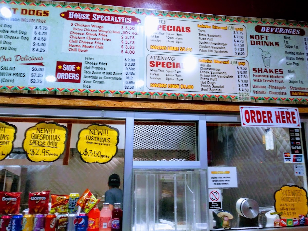 El Gran Burrito Express menu board