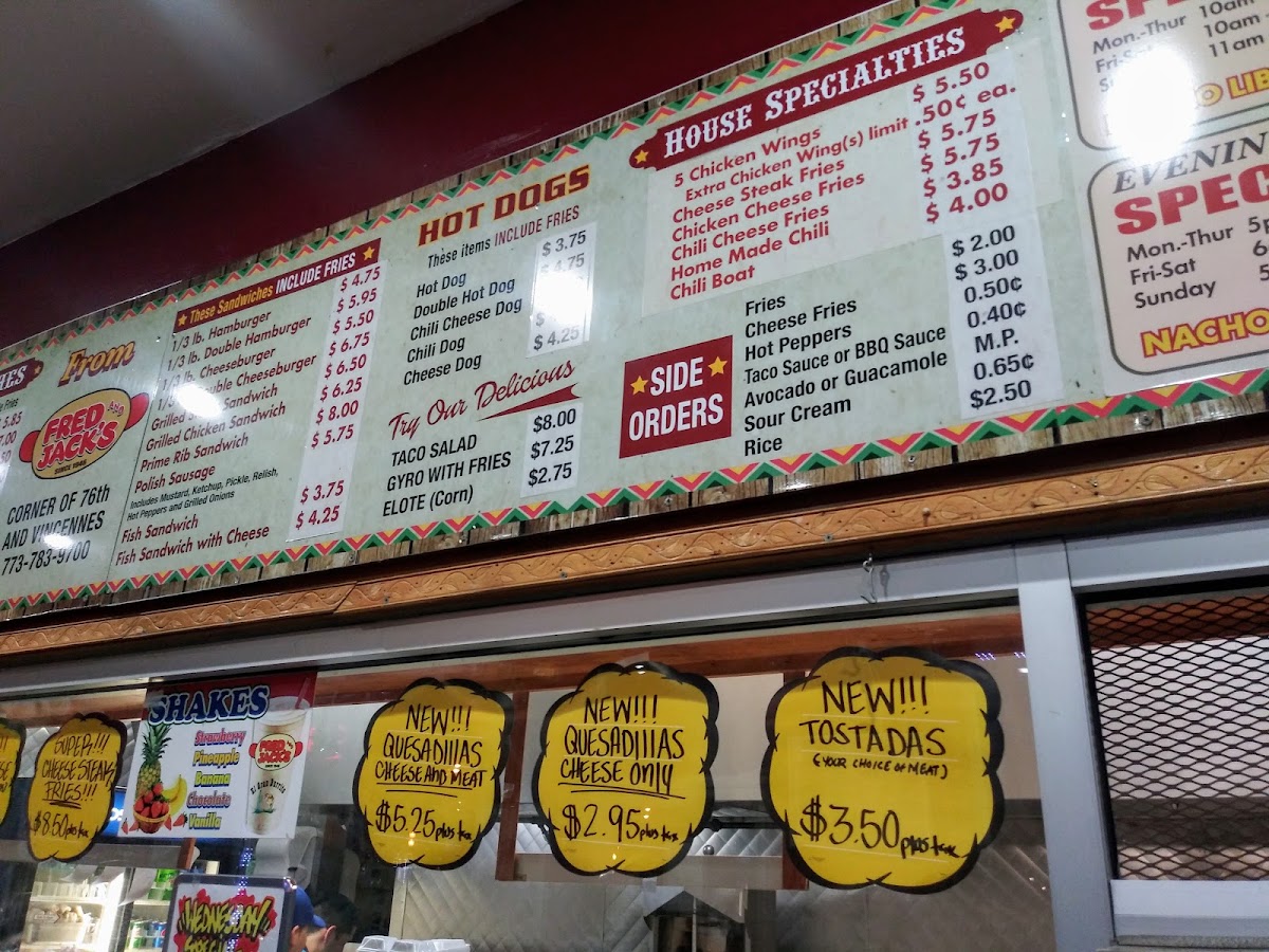 El Gran Burrito Express menu board