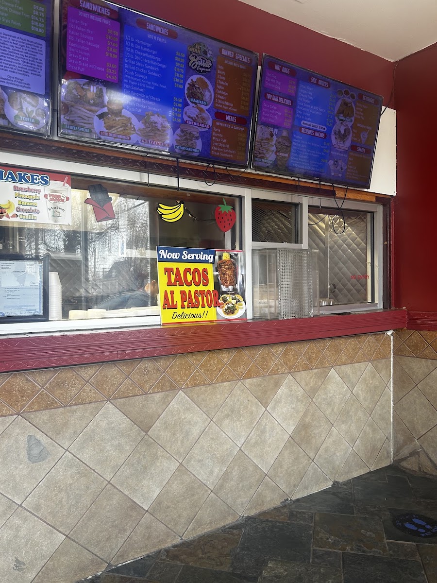El Gran Burrito Express menu board