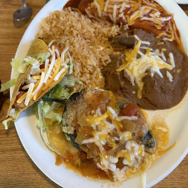 Chile Relleno Cheese Enchilada & Taco