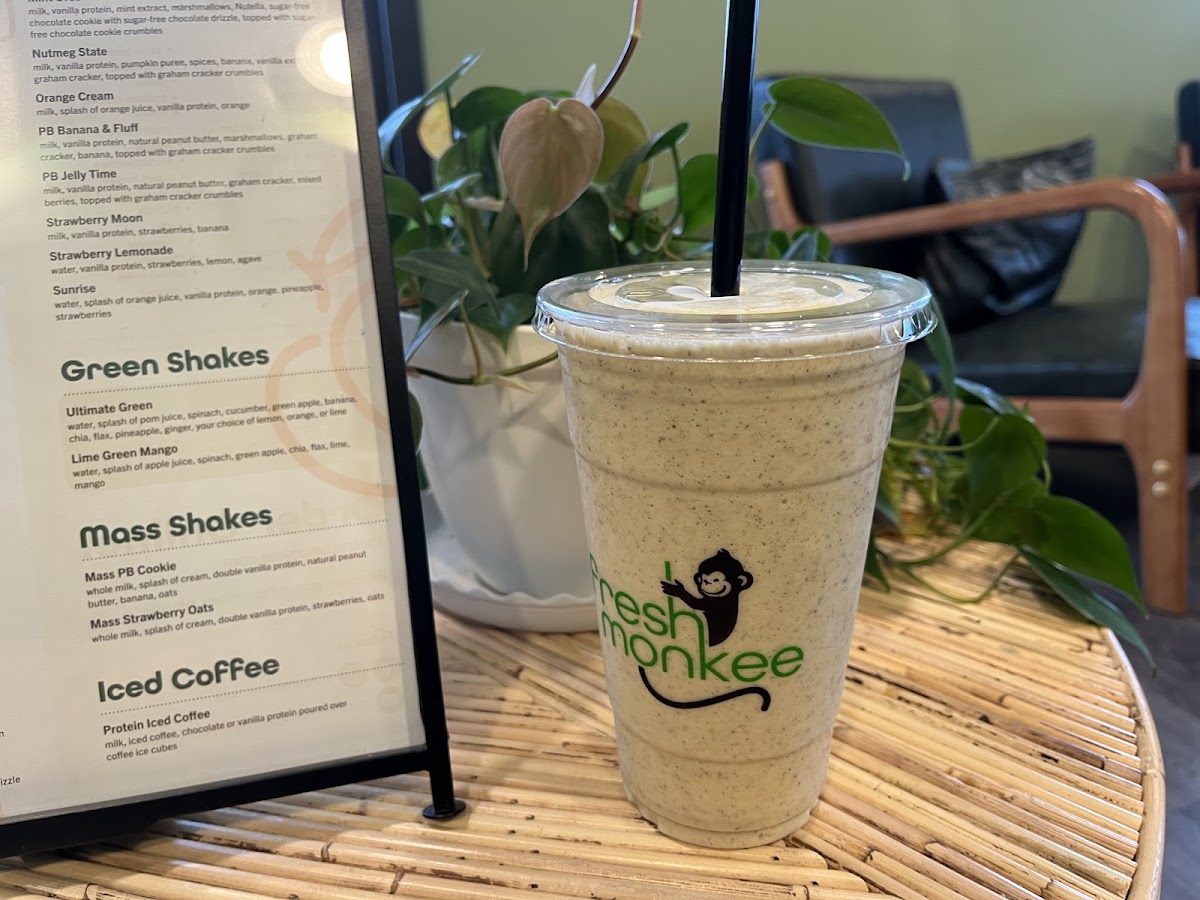 Fresh Monkee menu board