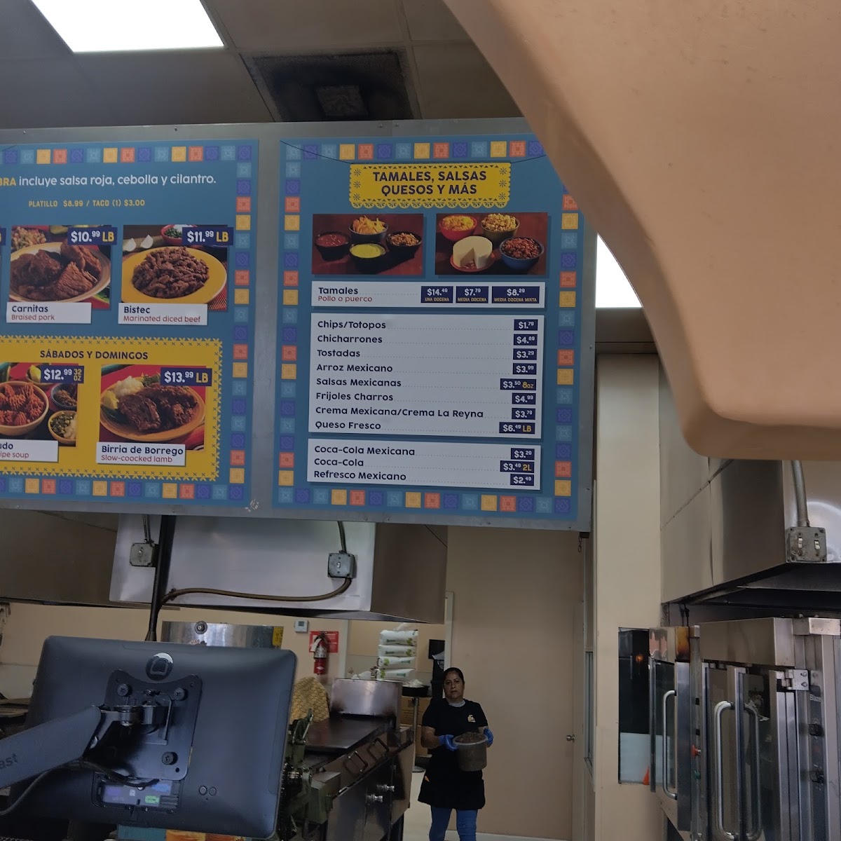 Tortilleria La Real #2 (by La Reyna) menu board