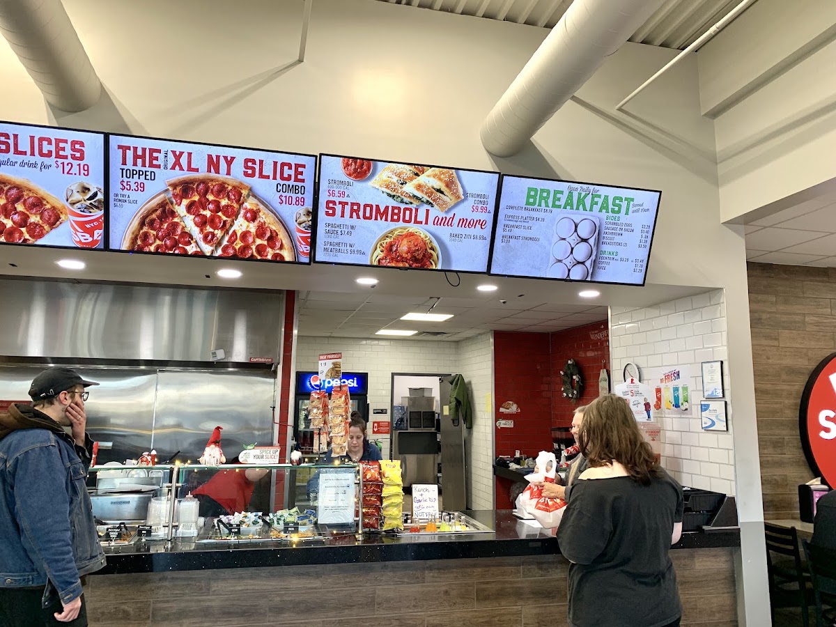 Sbarro Glade Spring menu board