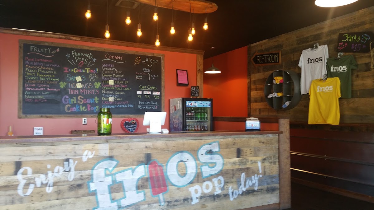 Frios Gourmet Pops - Alabaster menu board