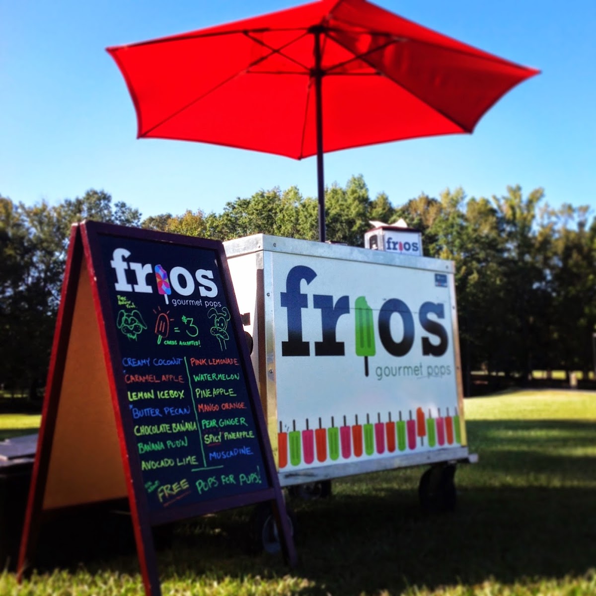 Frios Gourmet Pops - Alabaster menu board