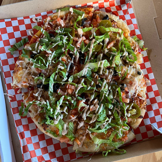 Taco Pizza w Ground Beef