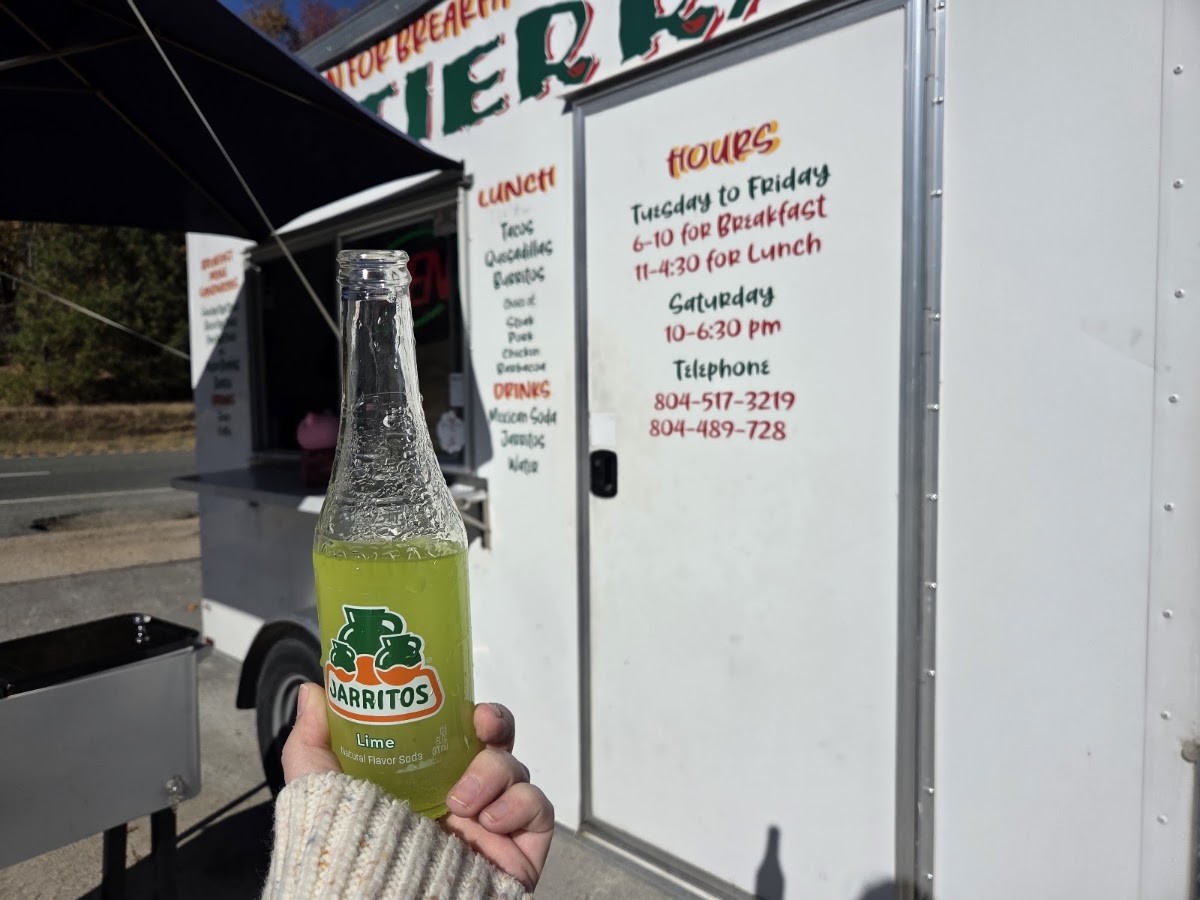 Mi Tierra Food Truck menu board