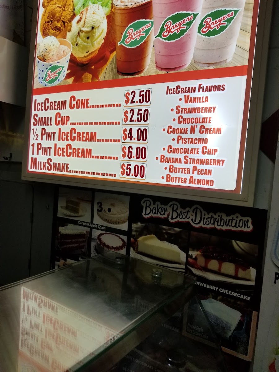 Kennedy Fried Chicken & Pizza (Halal) menu board
