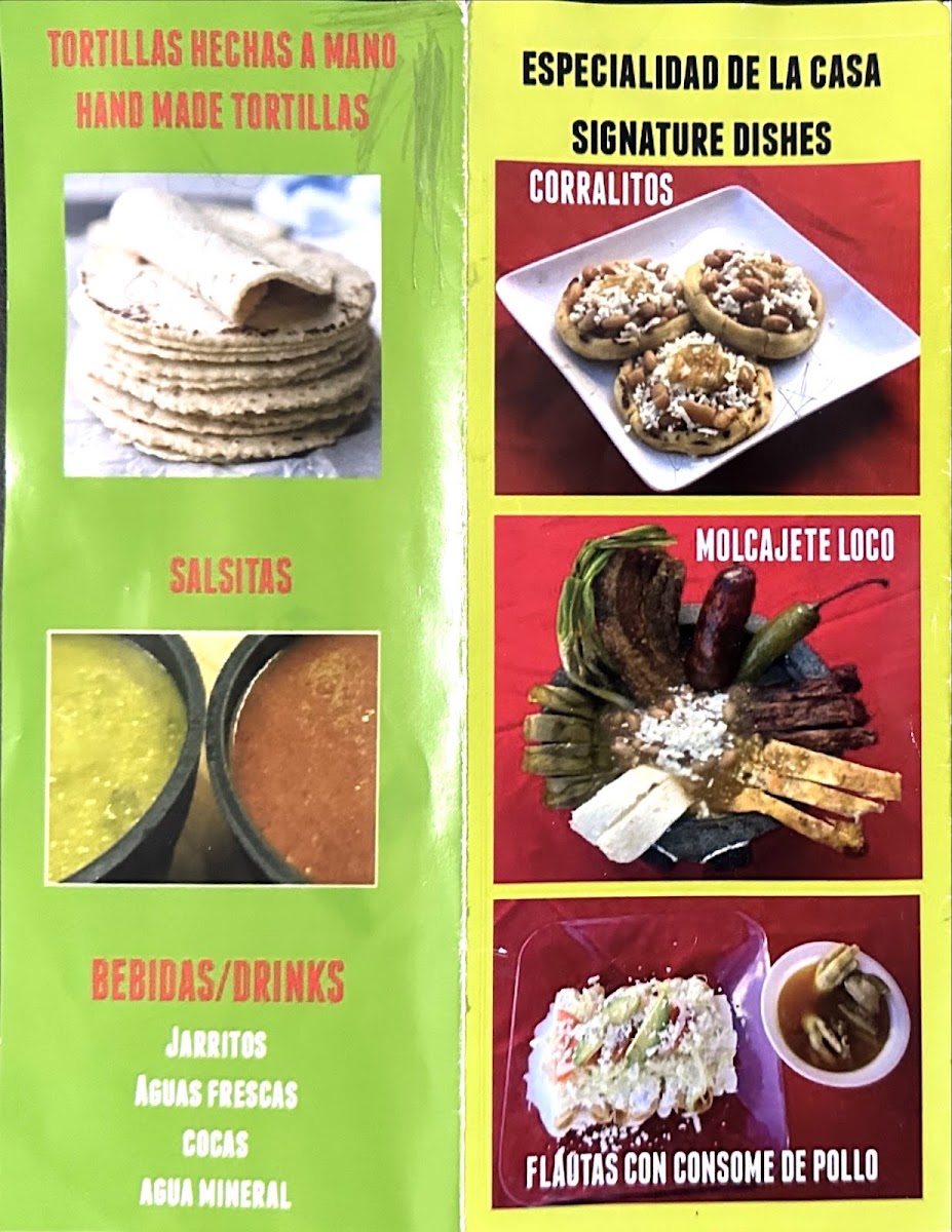 Taqueria Rogel #1 (Food Truck) menu board