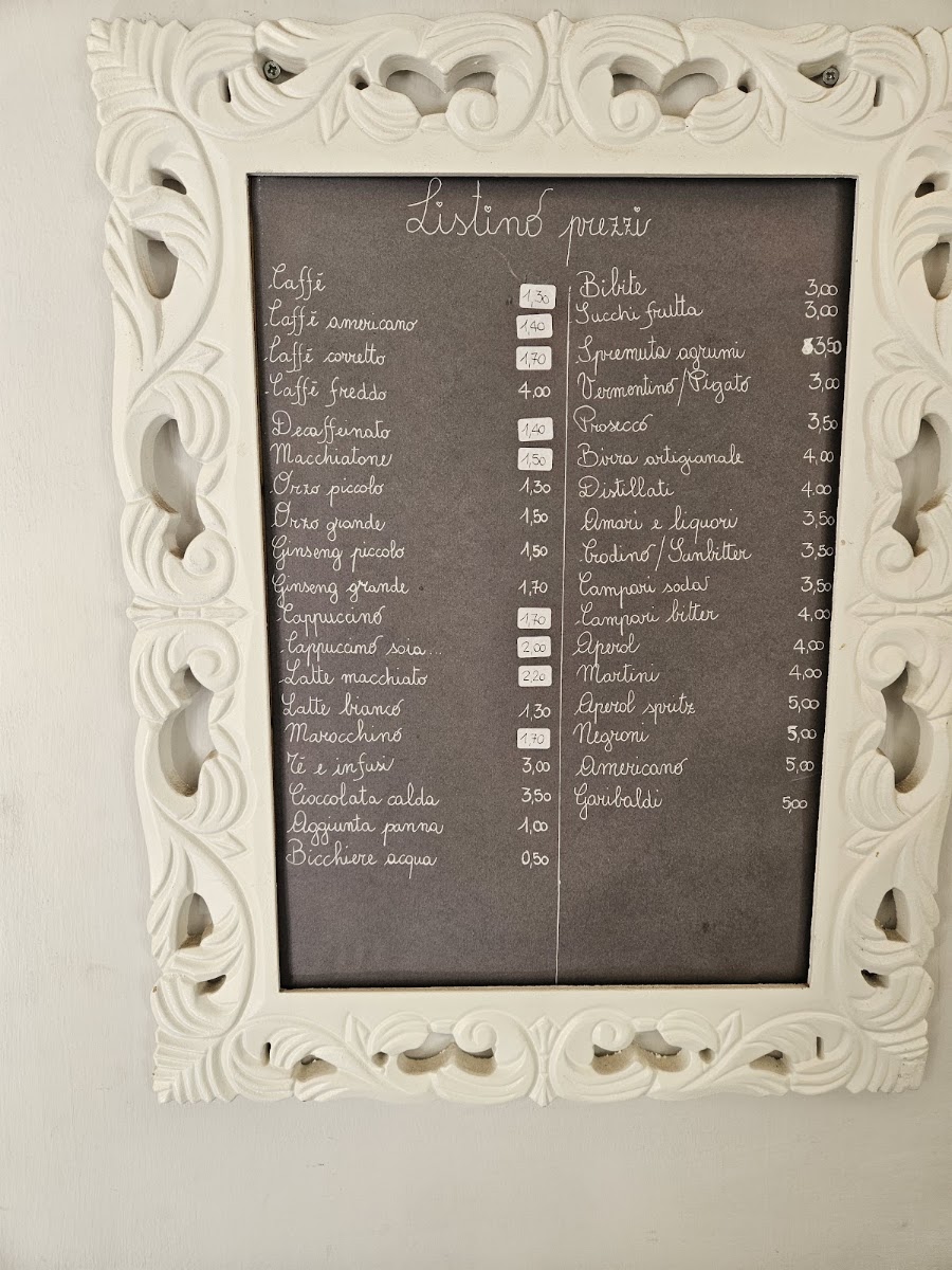 Caffetteria chocolat menu board