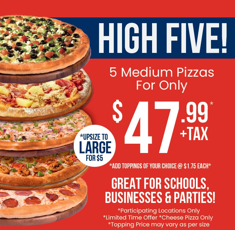 Pizza Depot menu board