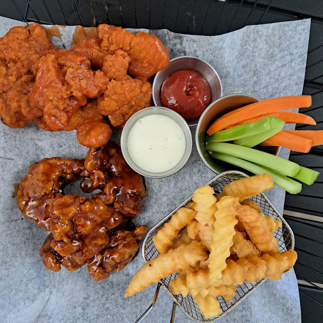 Buffalo and Mango Habanero Wings