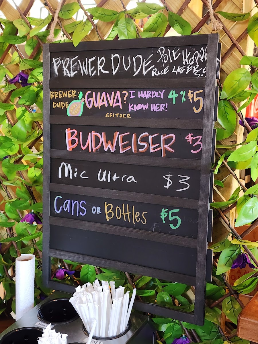 LX BBQ menu board