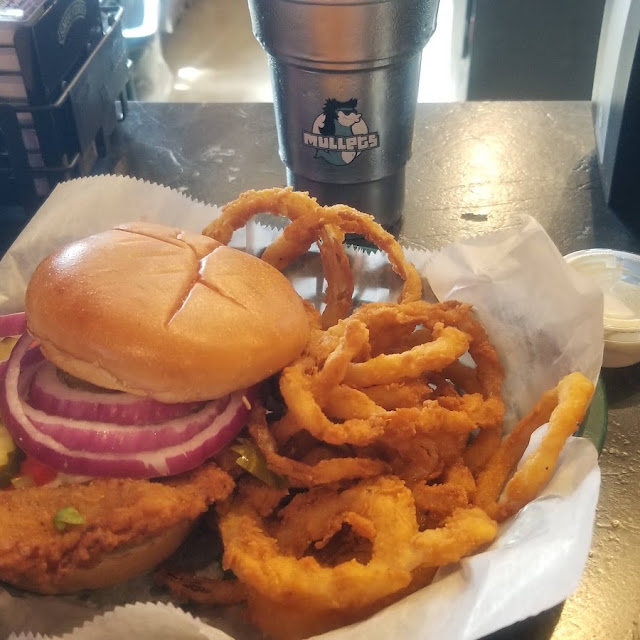 Pork Tenderloin and Onion Rings