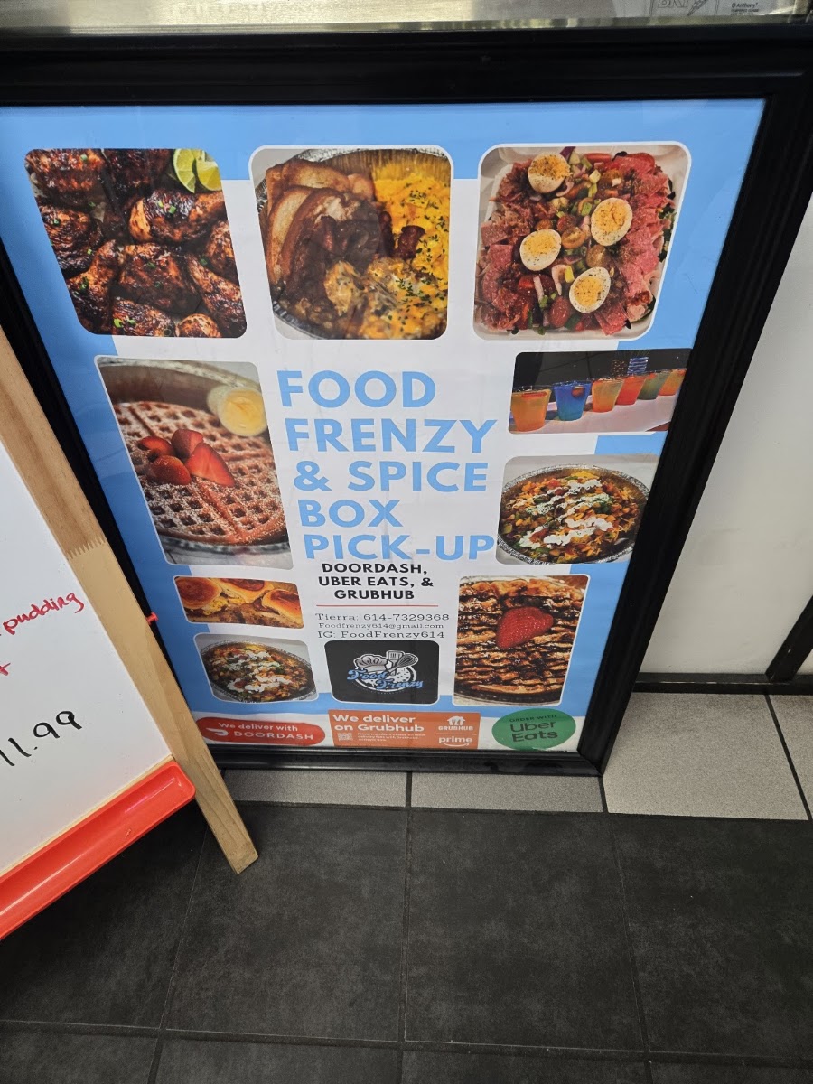 Food Frenzy Brunch menu board