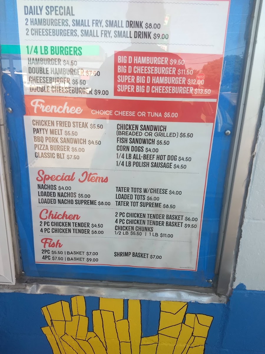 Dairy King menu board