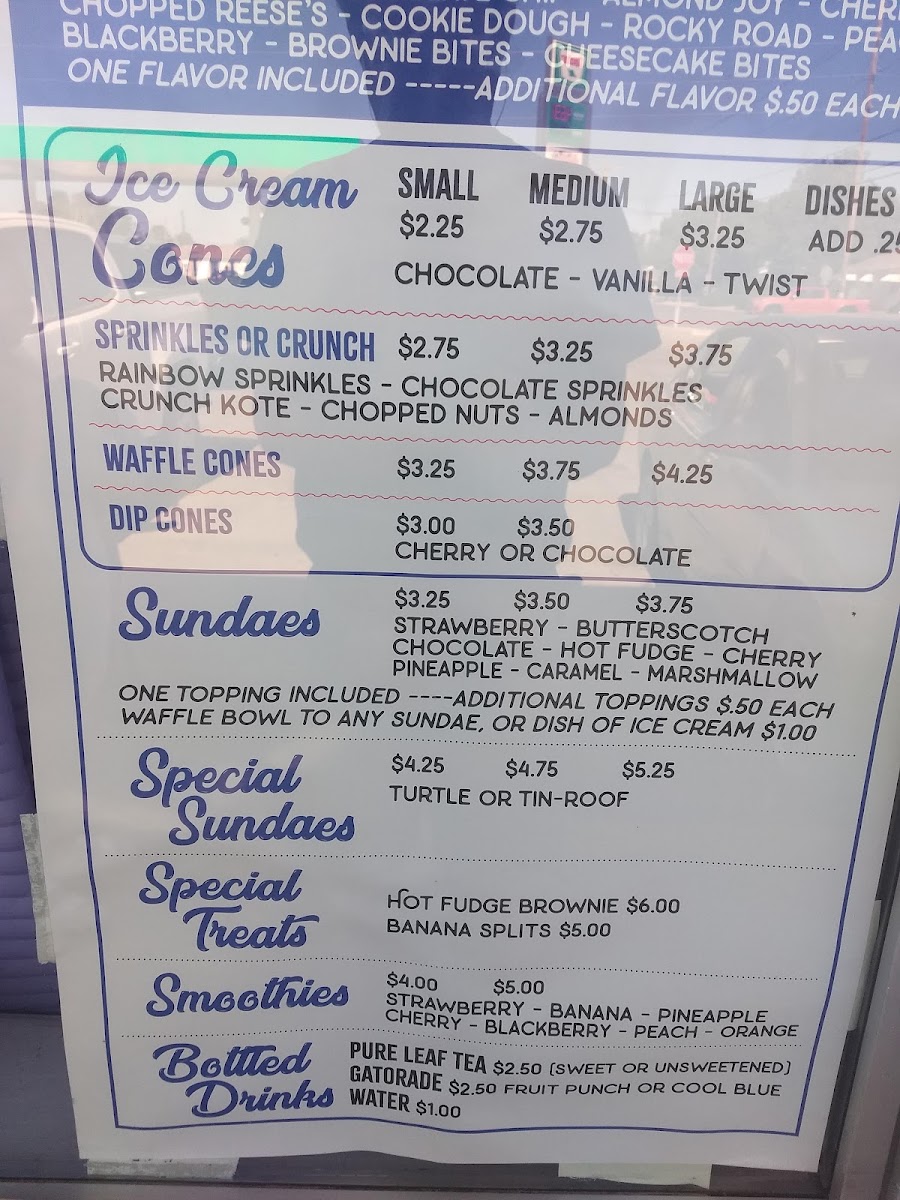 Dairy King menu board