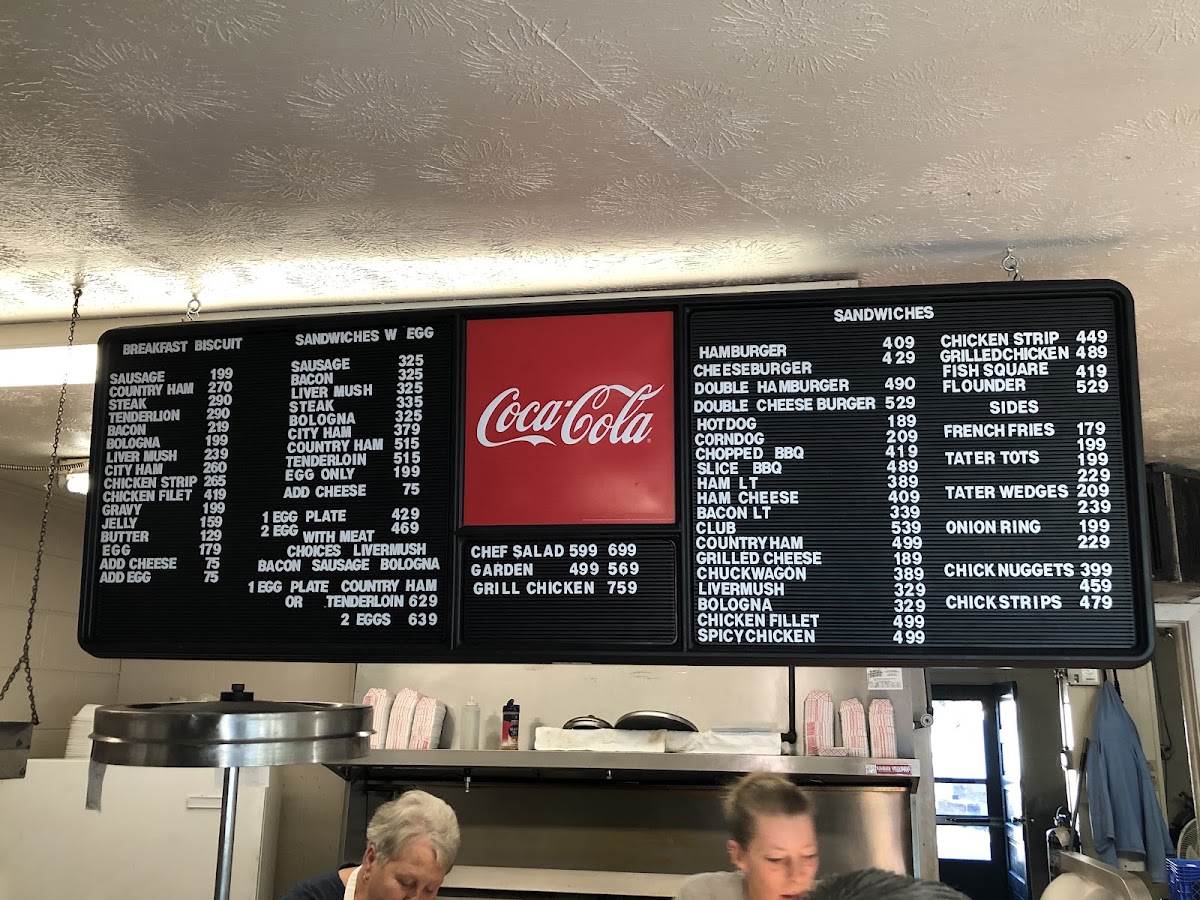 Frosty Frez menu board