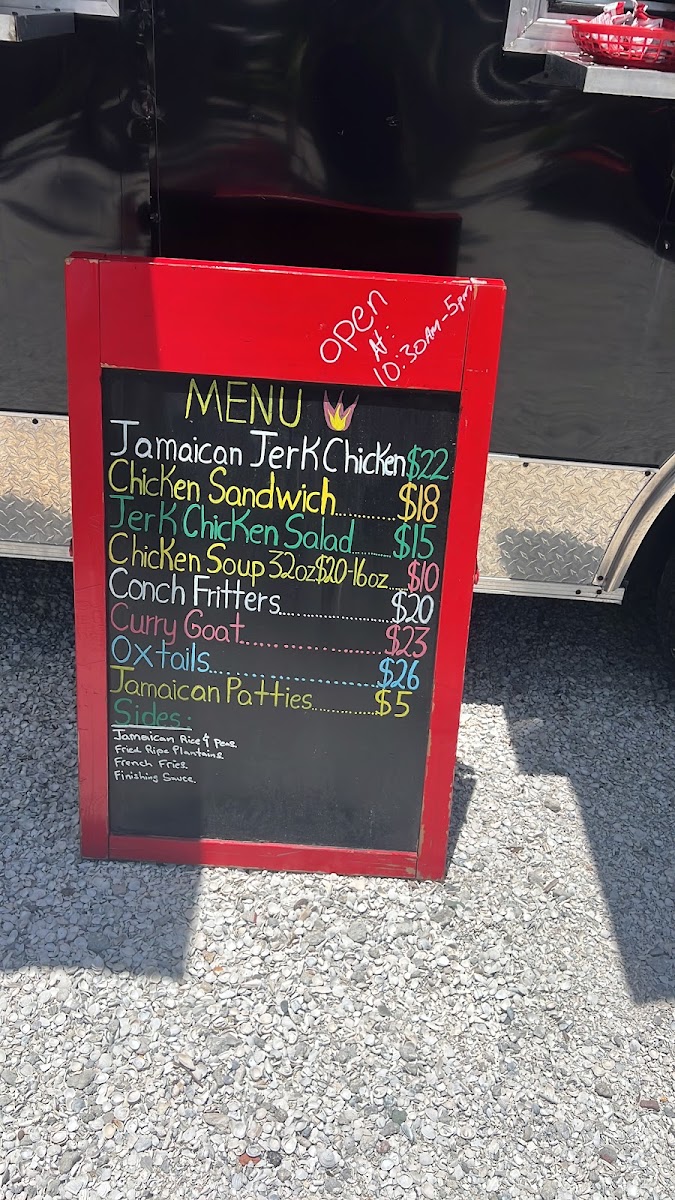 Sinclair’s menu board
