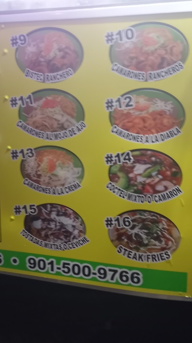 El Burrito Express menu board